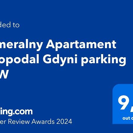 Kameralny Apartament Nieopodal Gdyni Parking New Pogorze ภายนอก รูปภาพ